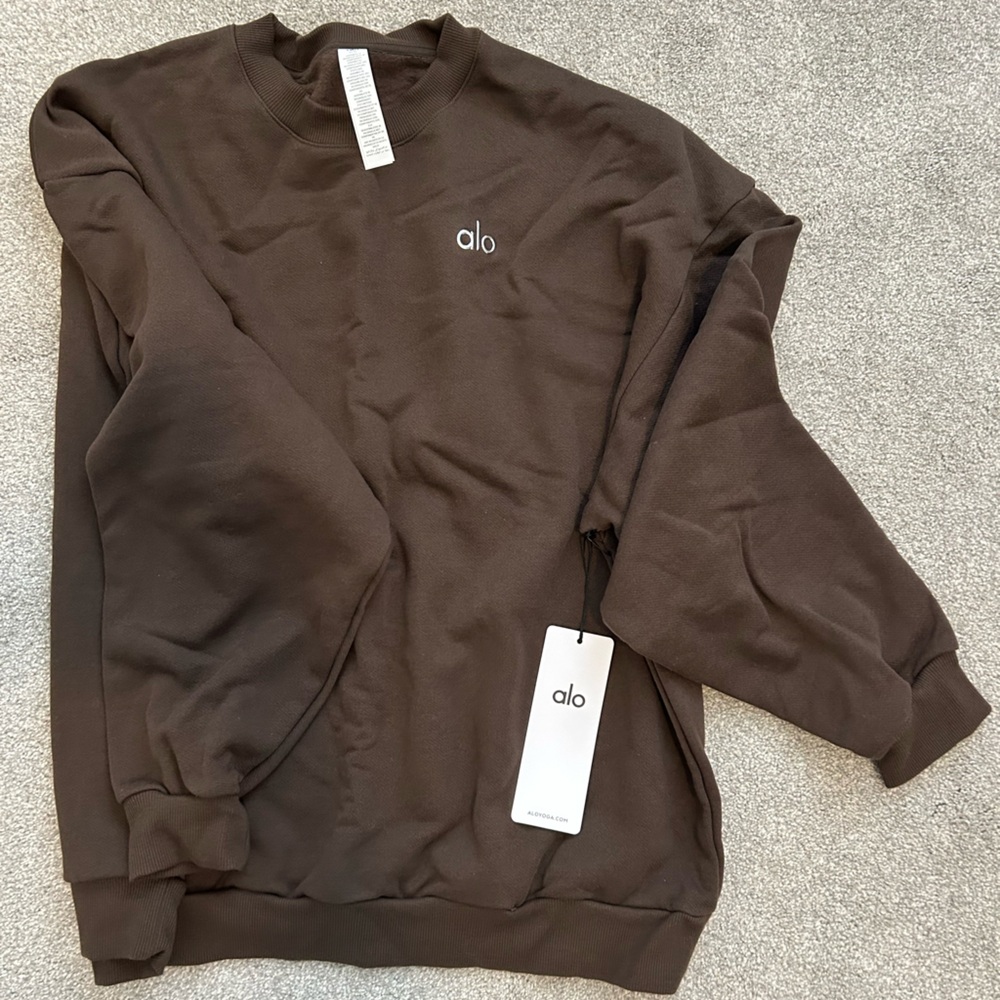 ALO Yoga Brown Sweatshirt